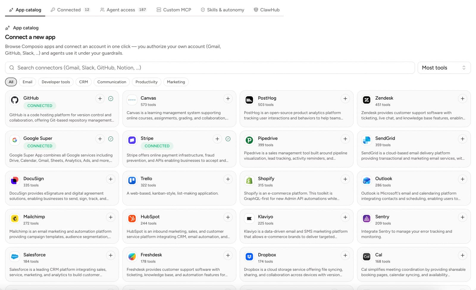 Connect tools to AI employees without losing control
